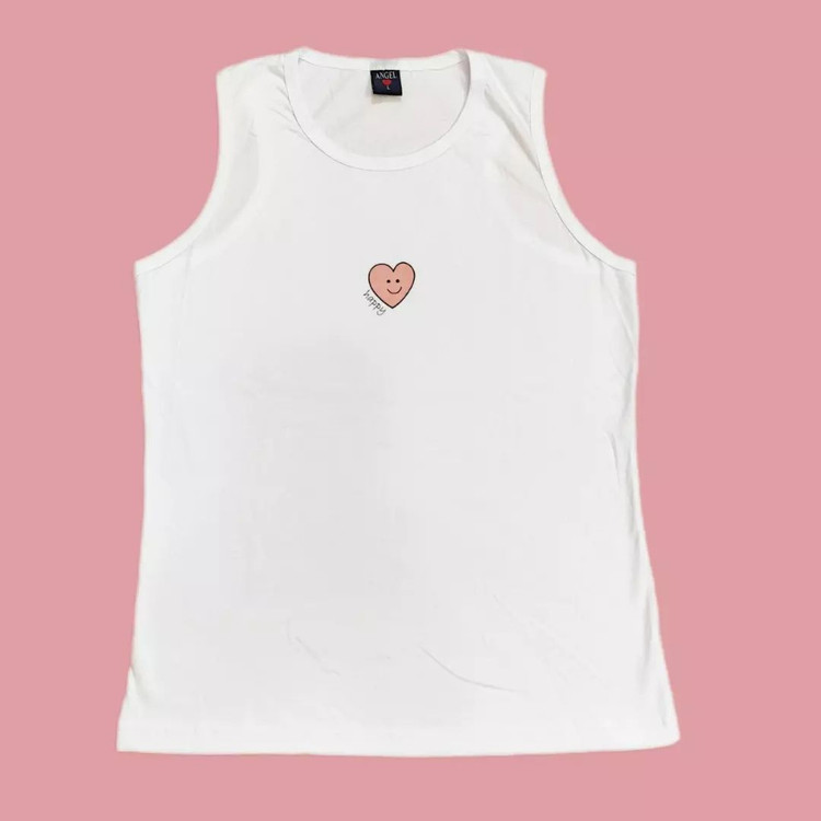 تاپ نخ پنبه زنانه سفید