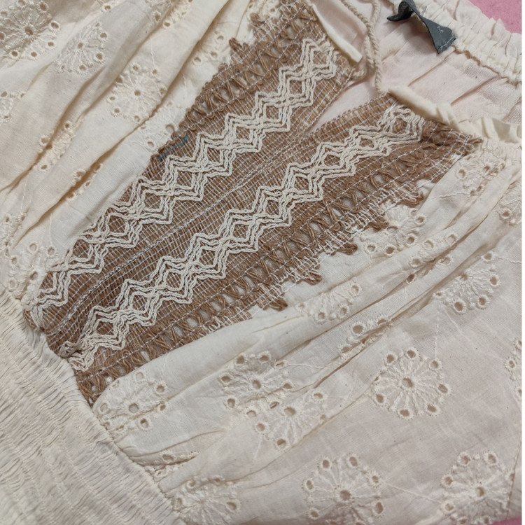 پیراهن بلند آستین کوتاه آستردار