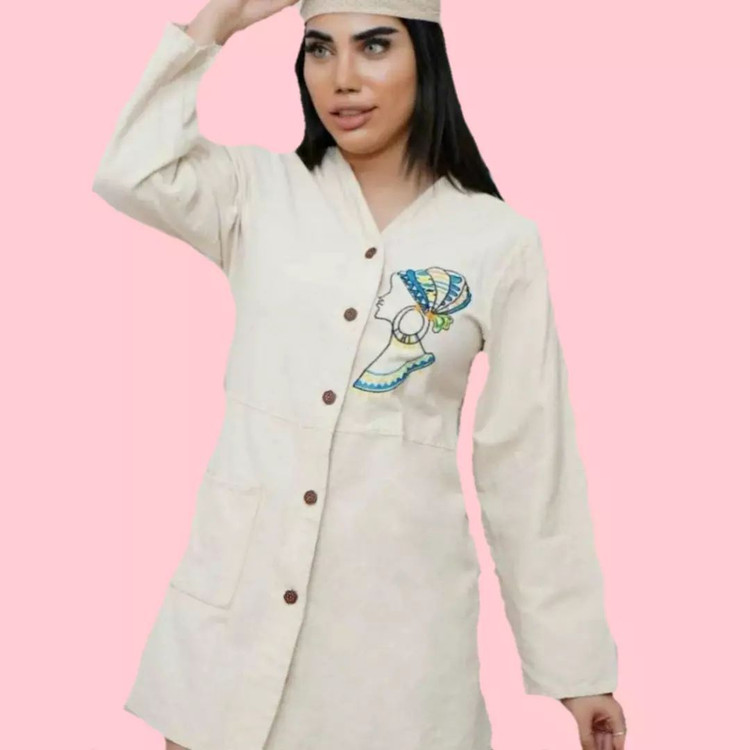 خرید تونیک مانتویی دخترانه