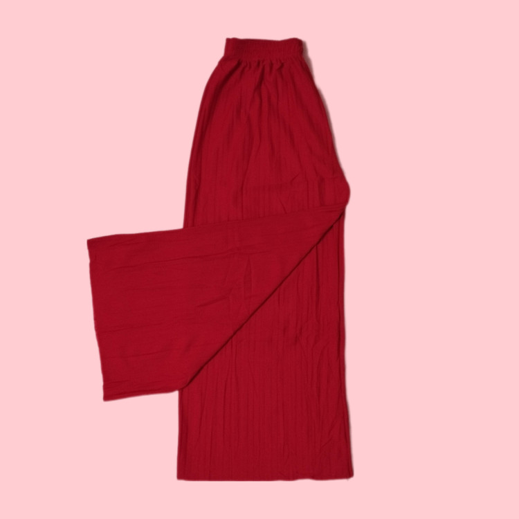 شلوار دامنی دخترانه کمر کشی کرپ کش