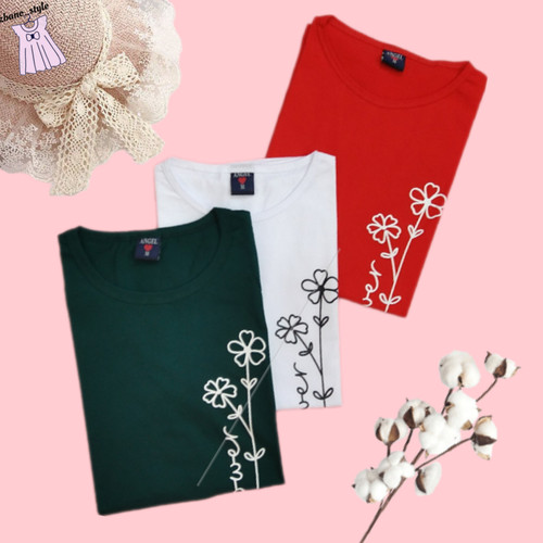 تیشرت نخ پنبه گلدار