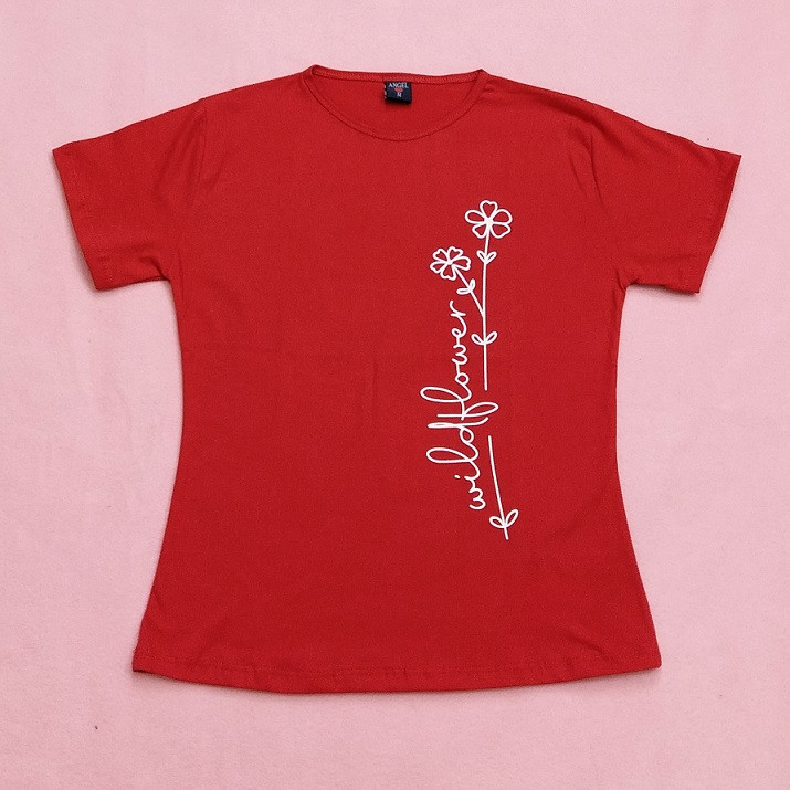 خرید تیشرت نخ پنبه زنانه قرمز