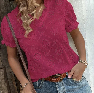 تیشرت نخی خامه دوزی