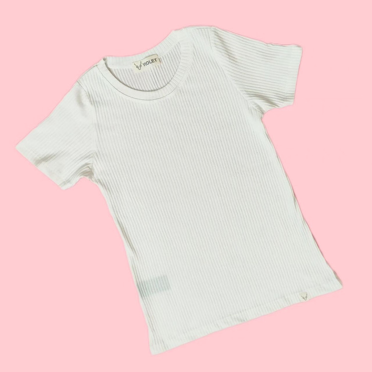 تیشرت کبریتی سفید