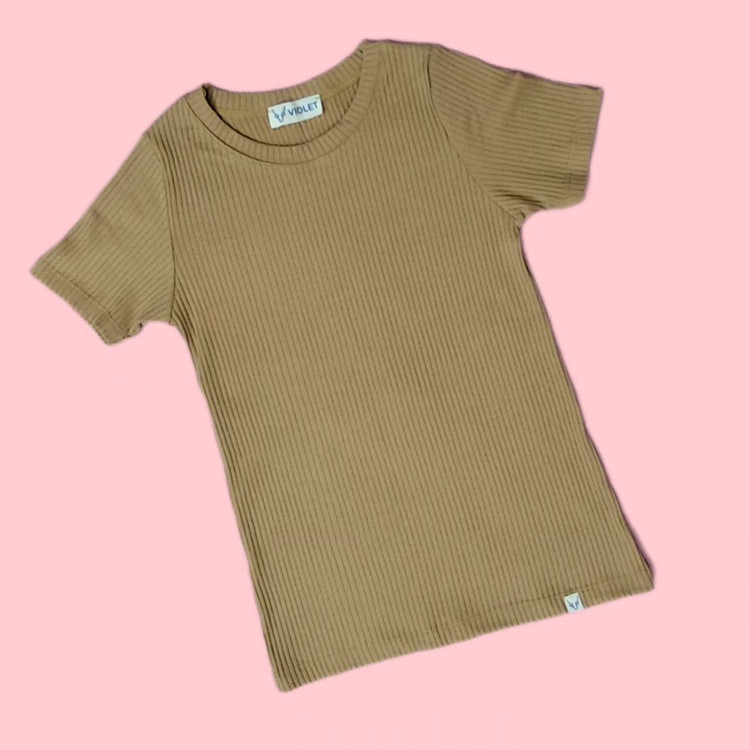 تیشرت کبریتی کاراملی