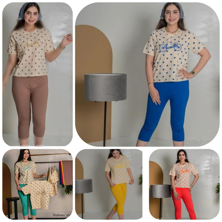 ست کراپ و شلوارک زنانه