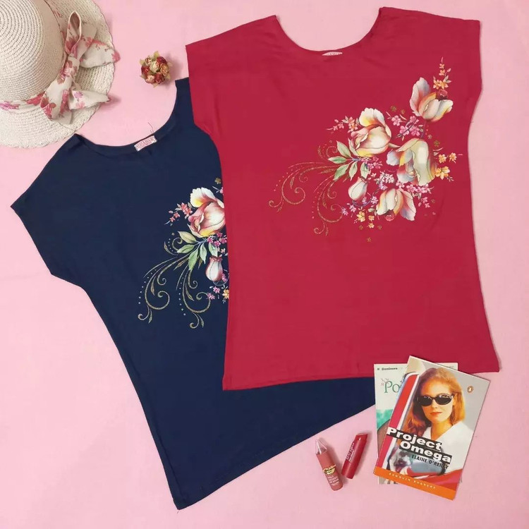 تیشرت آستین سر خود ویسکوز درجه یک