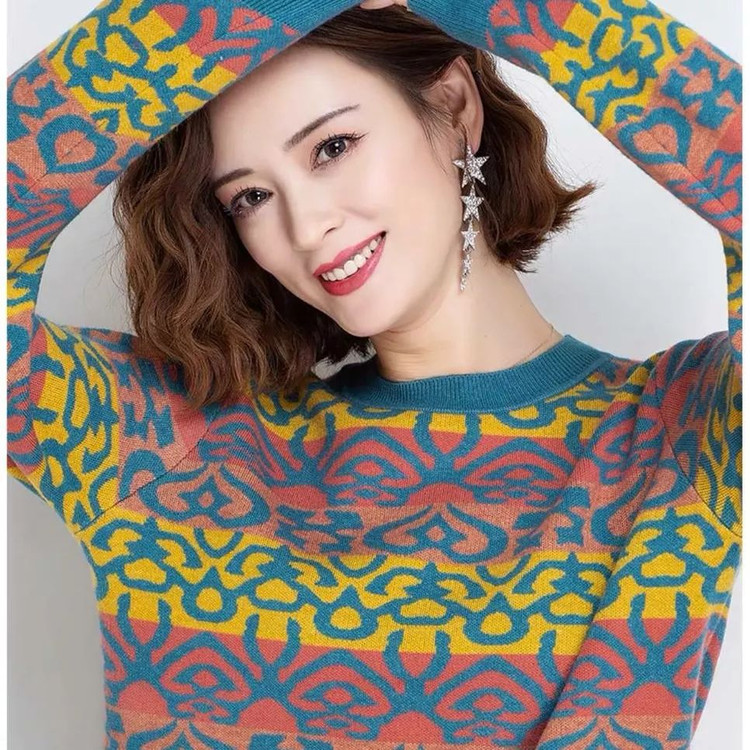 بلوز بافتنی چند رنگ