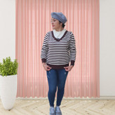 بلوز بافتنی راه راه