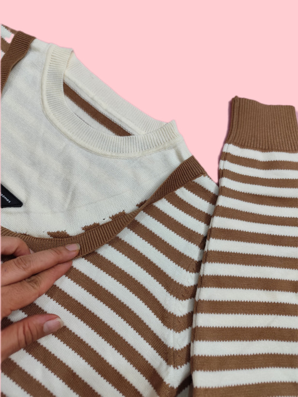 بلوز بافت راه راه ضخیم