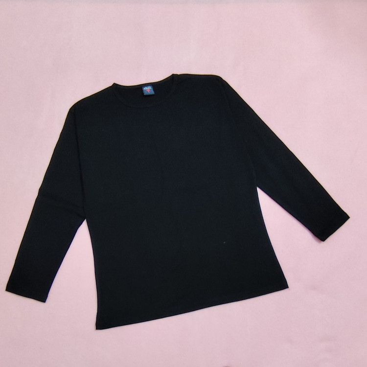 بلوز آستین بلند نخ پنبه ساده زنانه مردانه