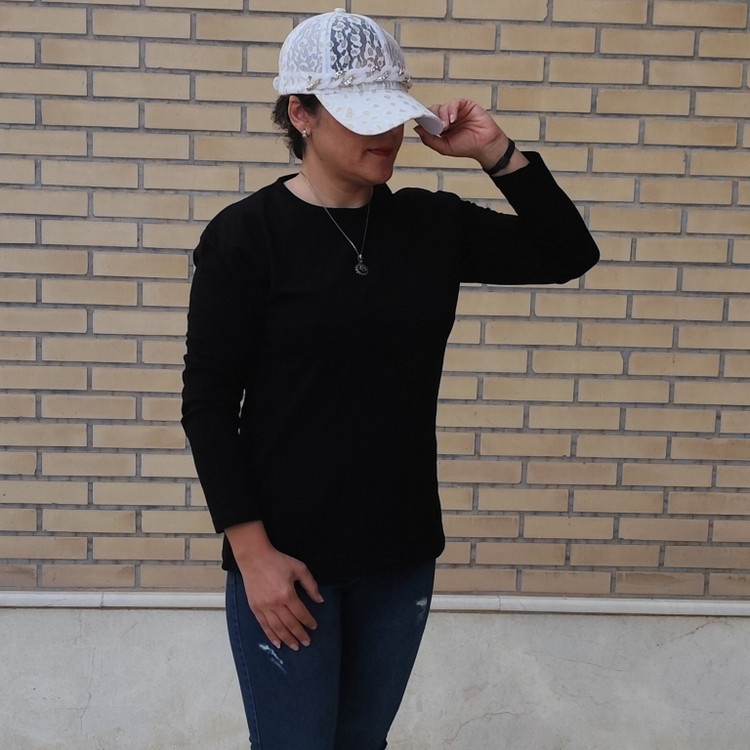 بلوز ساده نخ پنبه ساده مشکی