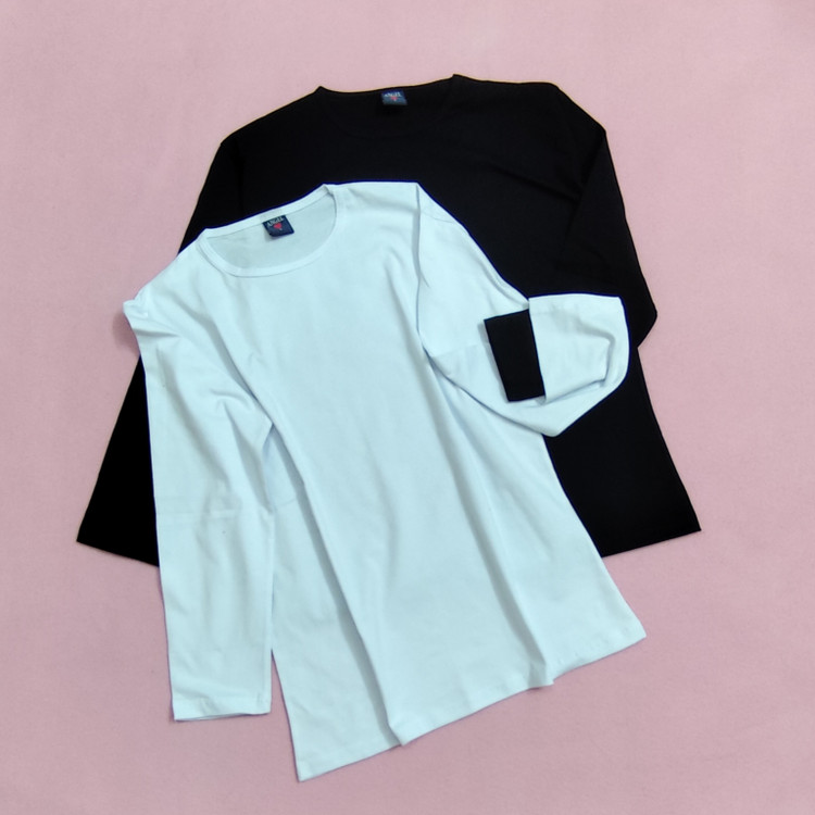 بلوز آستین دار ساده نخ پنبه زنانه مردانه