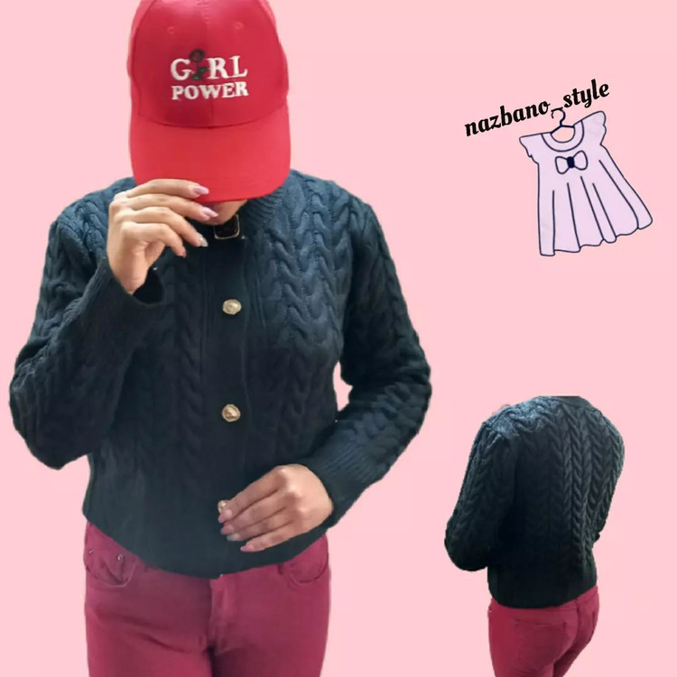 ژاکت بافت طرح دار