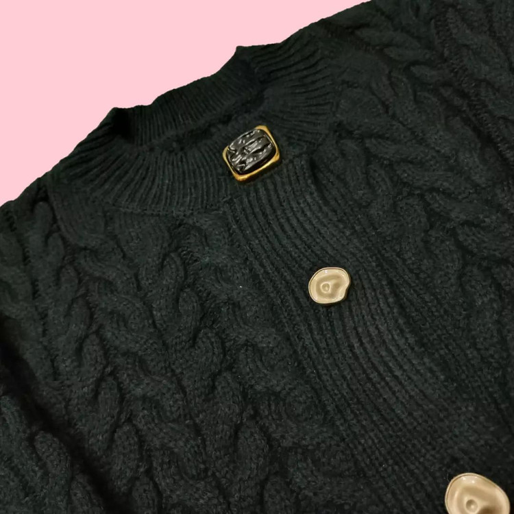 ژاکت بافت مدل زنجیره ای