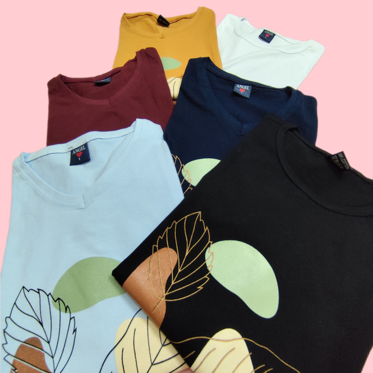 بلوز آستین بلند نخ پنبه زنانه