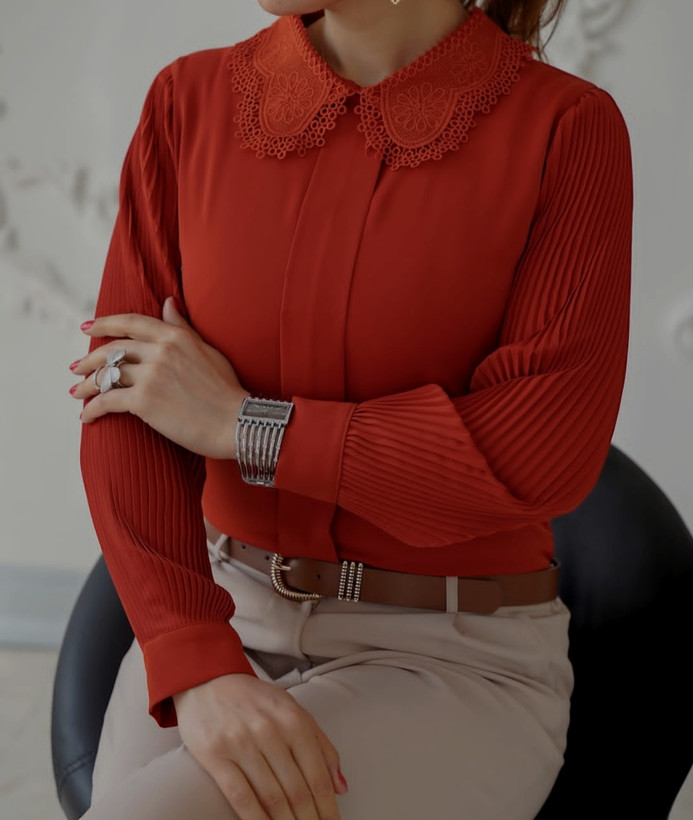 شومیز مجلسی الیزه زنانه آستین بلند