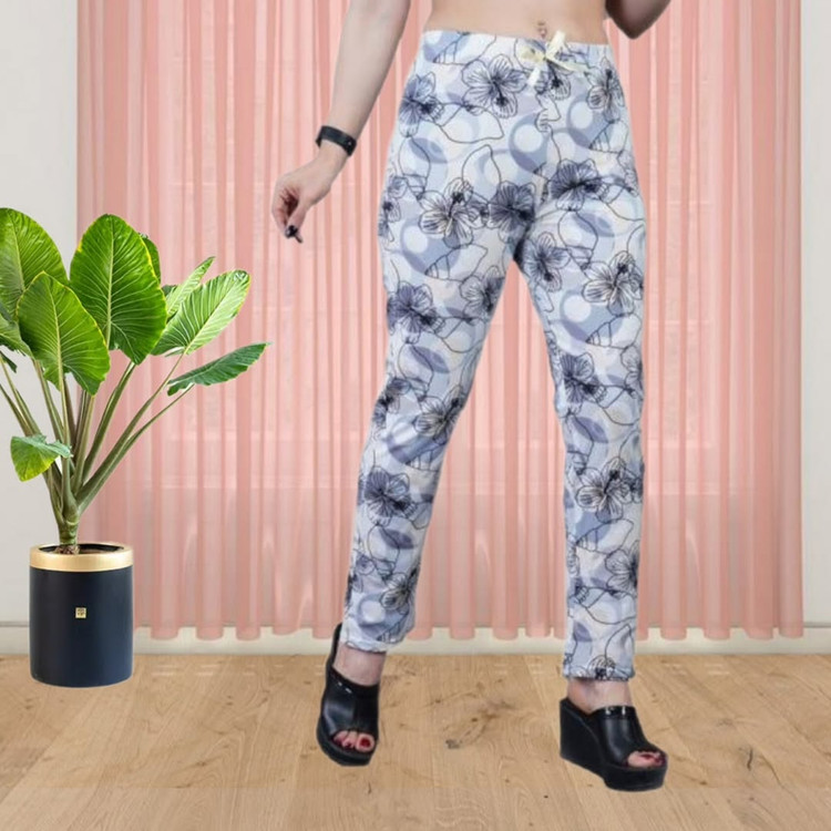 شلوار نخ پنبه سفید