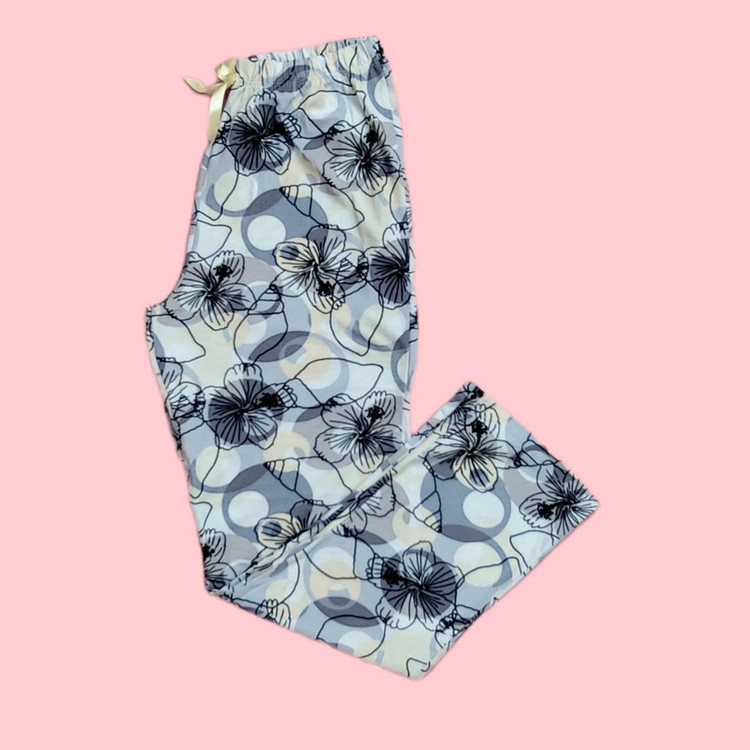 شلوار نخ پنبه زنانه گل دار