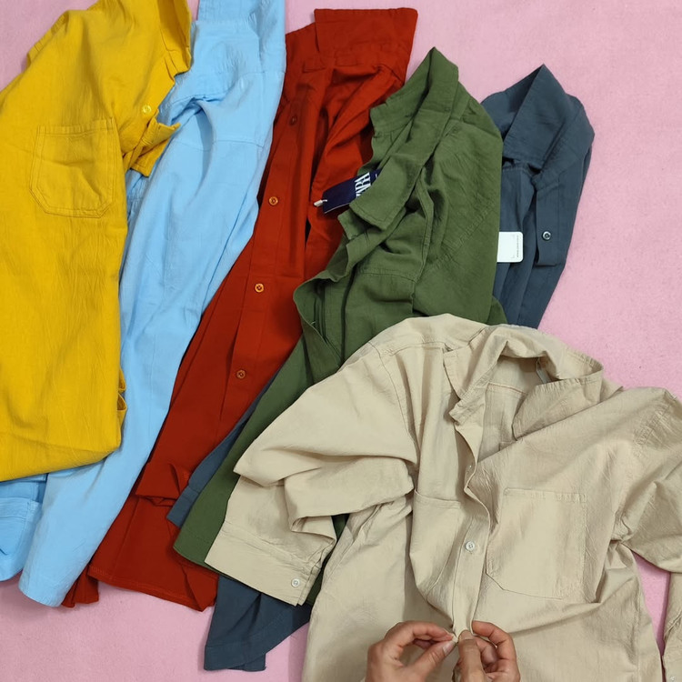 شومیز کنفی یقه دیپلمات زنانه