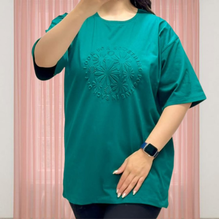 تیشرت لانگ سبز