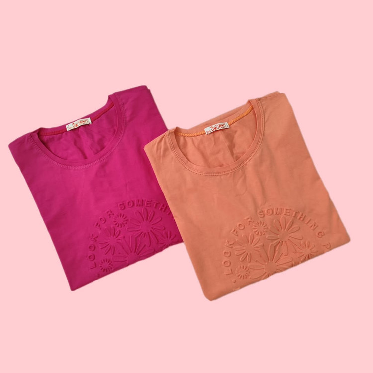 تیشرت لش دخترانه ساده