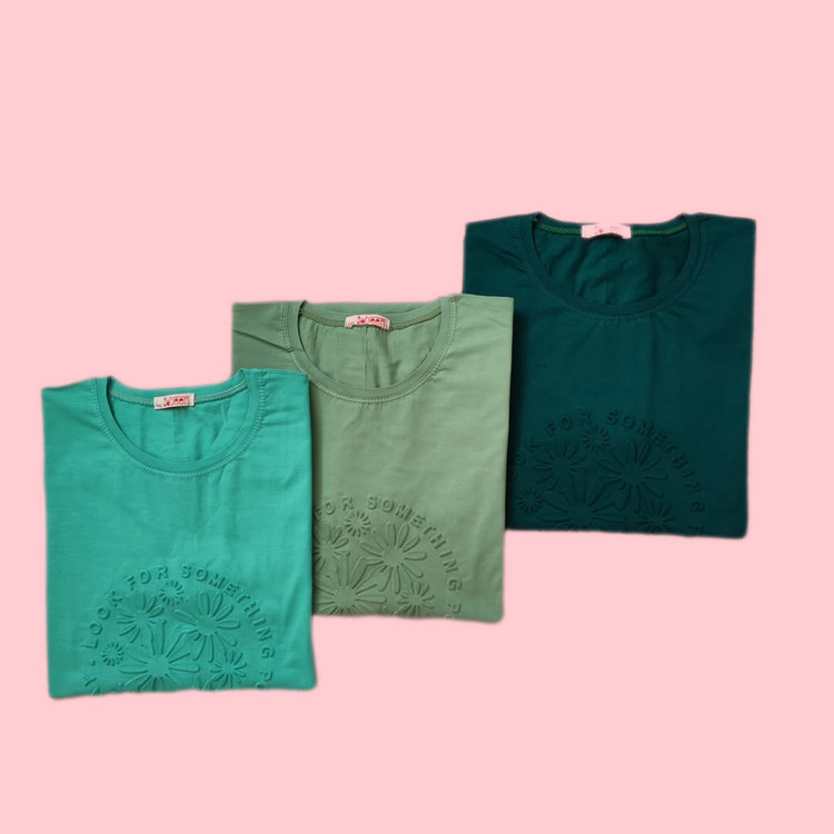 خرید تیشرت لانگ سبز دخترانه