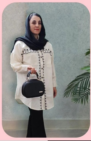 مانتو لینن گلدوزی کرم