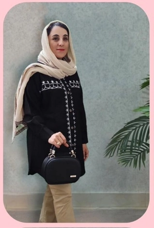 مانتو لینن گلدوزی مشکی
