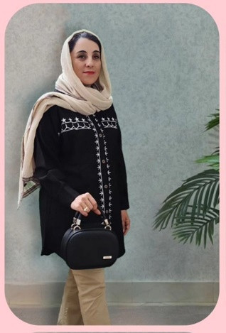 مانتو لینن گلدوزی مشکی