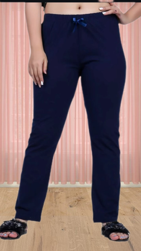 شلوار ساده راحتی سرمه ای