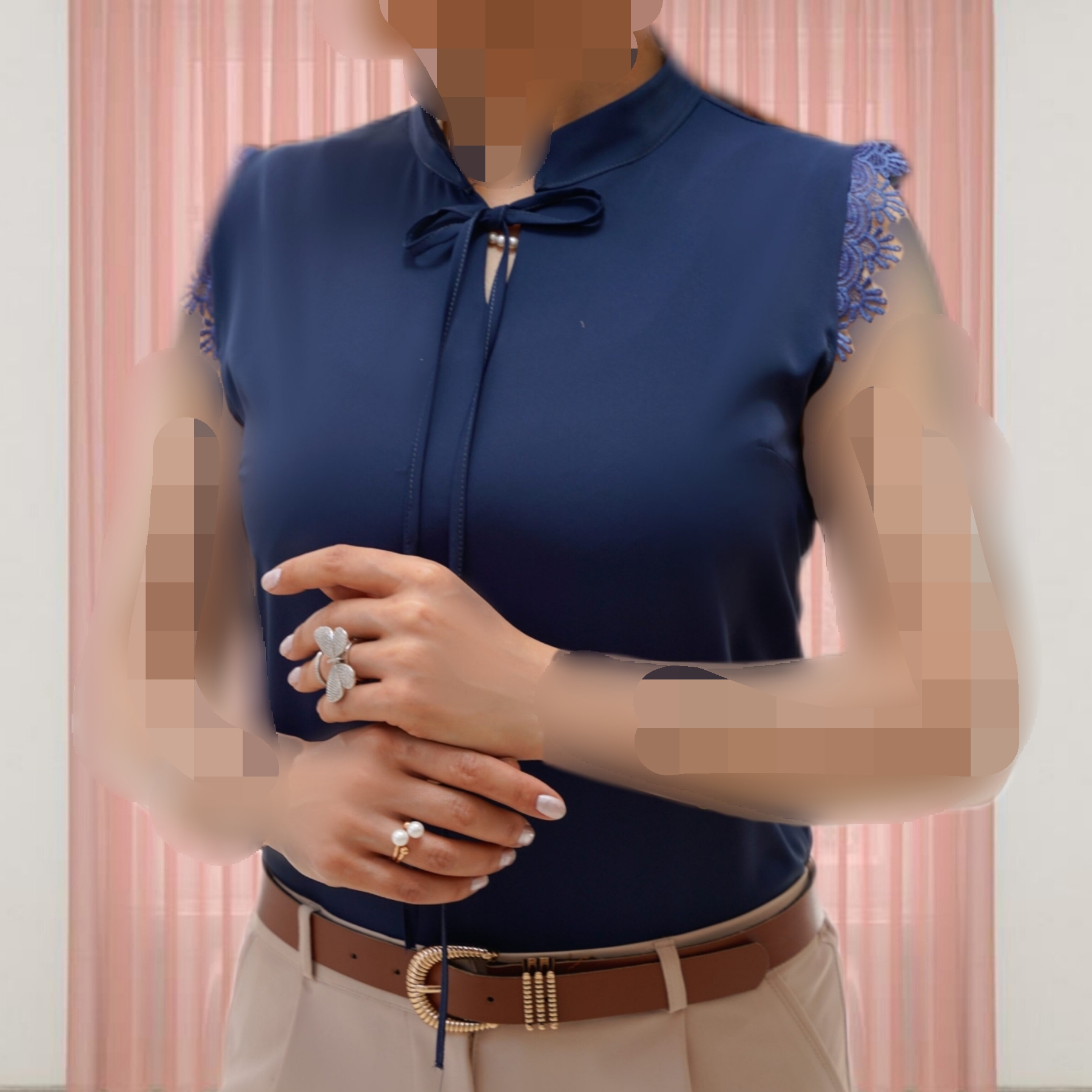 تاپ مجلسی کرپ الیزه زنانه