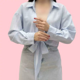 رویه لینن گره ای آبی