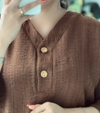 شومیز یقه دکه دار لینن