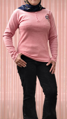 بلوز آستین بلند کبریتی زنانه