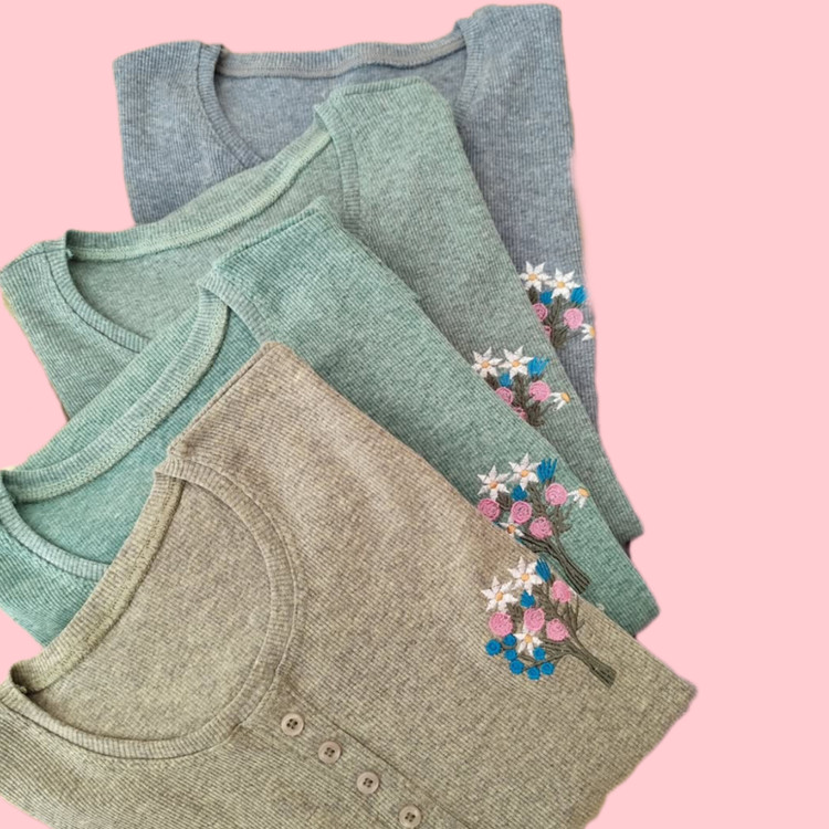 بلوز آستین بلند کبریتی دخترانه