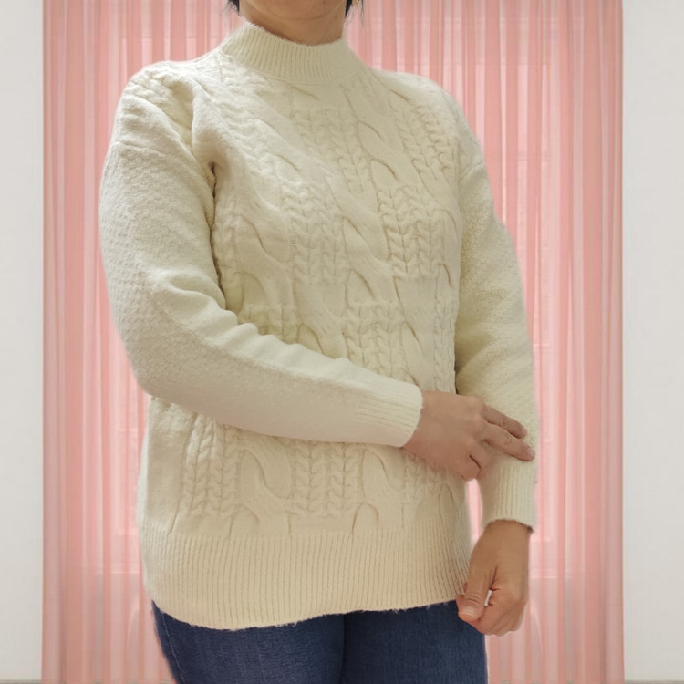 بلوز بافتنی زنانه سفید