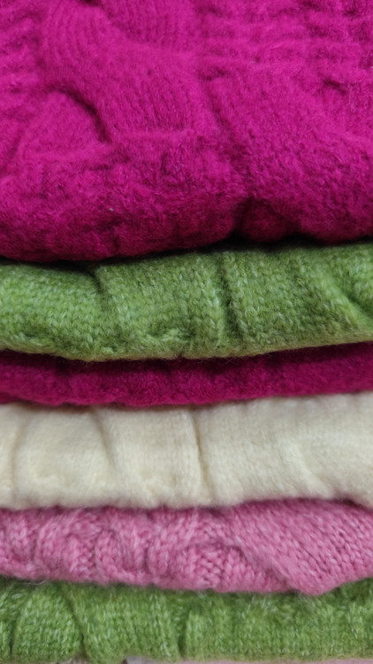 بلوز بافتنی مدل مارپیچ