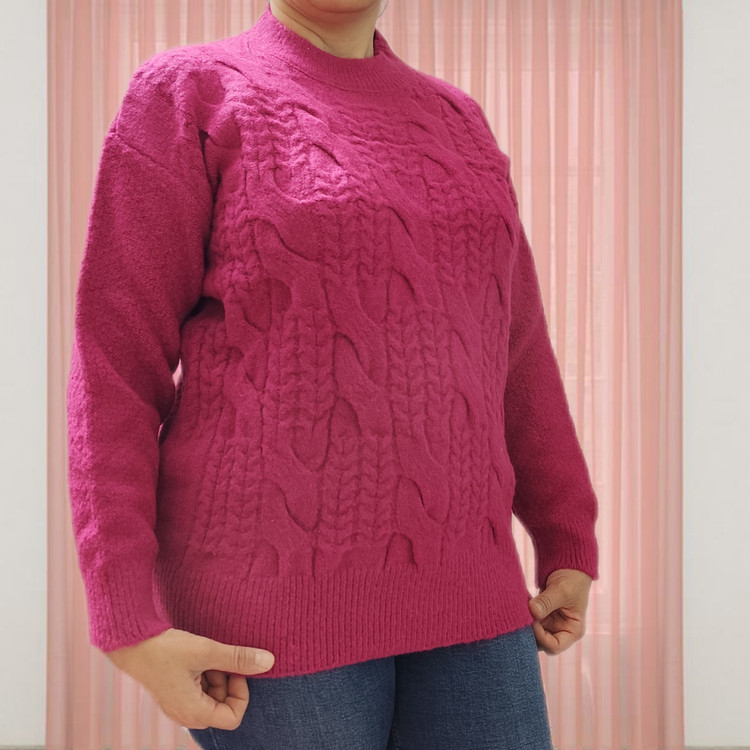 خرید و قیمت پلیور دخترانه سرخابی