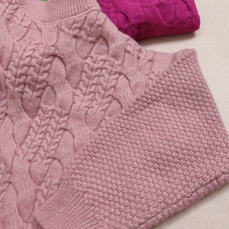 پلیور بافتنی دخترانه طرح دار