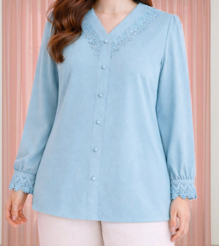 شومیز مجلسی کرپ الیزه زنانه